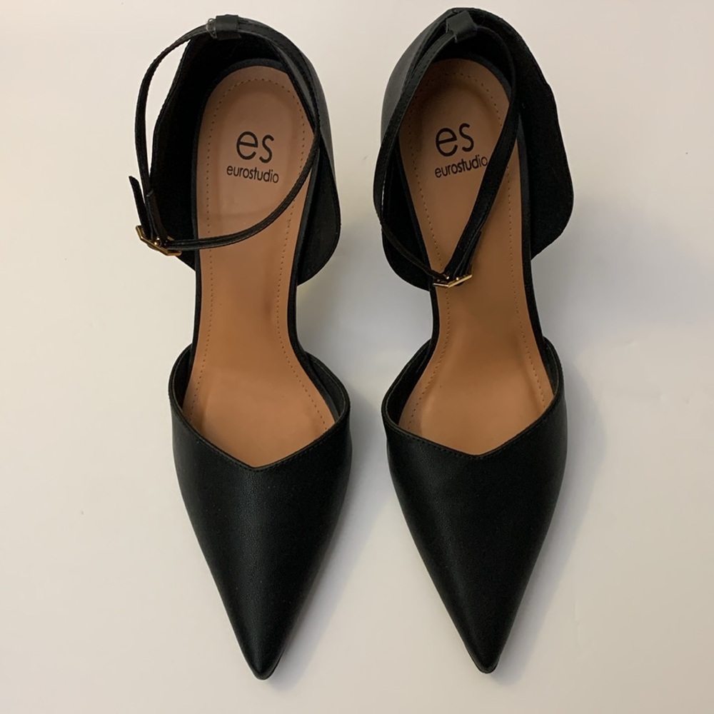 ES EUROSTUDIO Industria Brasilera Elegant Black Women's Heels - Picture 3 of 11